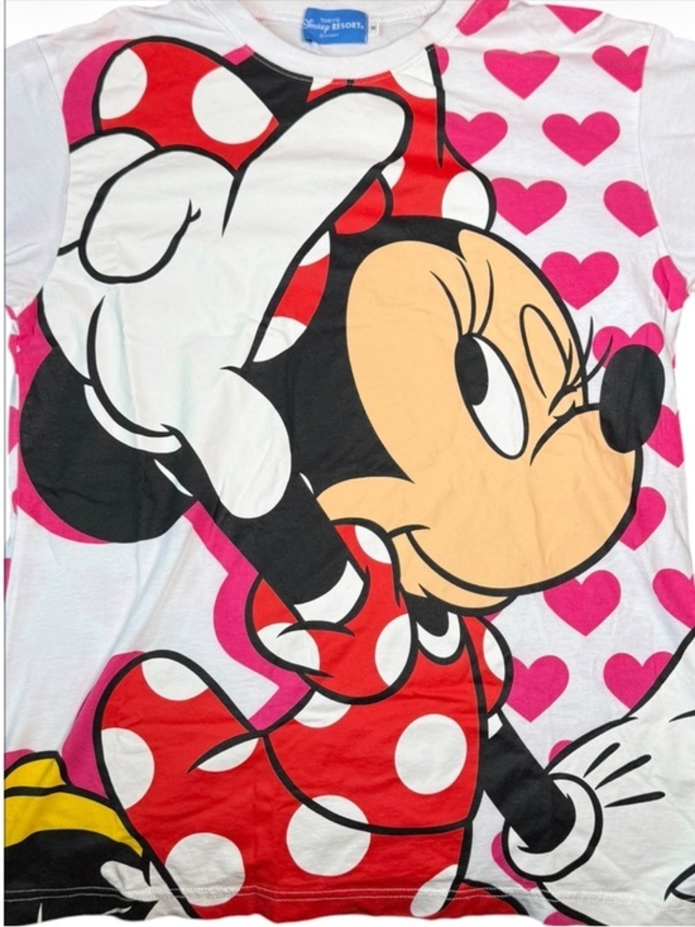 Disneyland Minnie Mouse T-shirt Size S Heart Tokyo Disney Resort Japan Parks